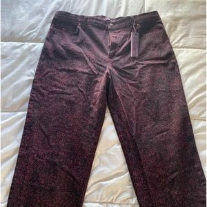 Gloria Vanderbilt Amanda style women’s slimming jeans size 14 black & purple